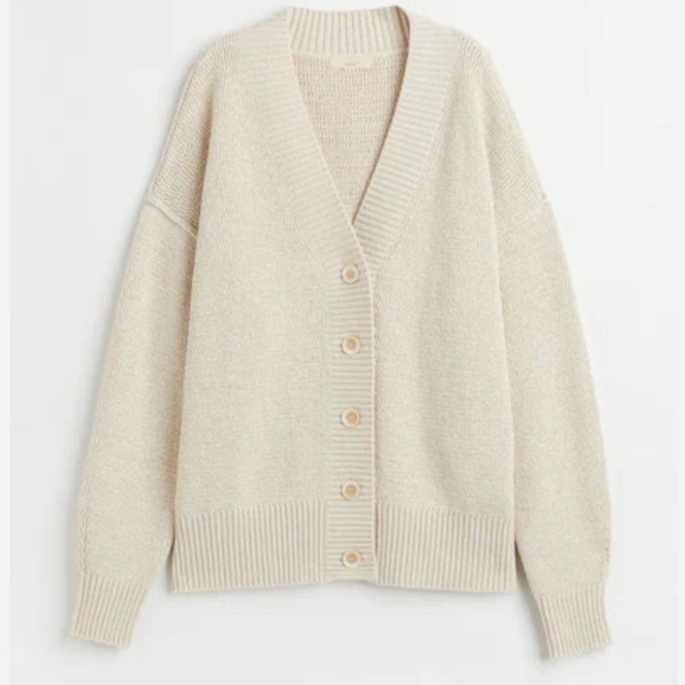Silk blend cardigan knit H&M